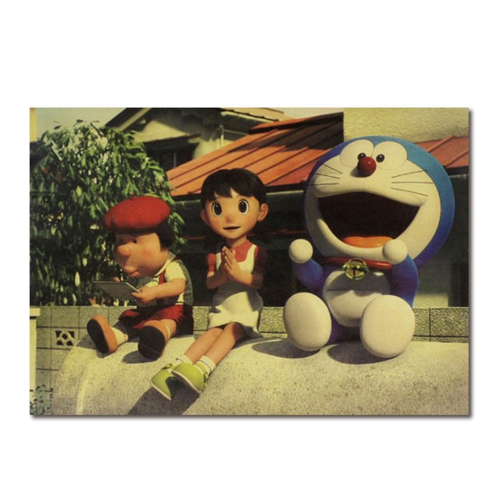 Poster Dán Tường Trang Trí Hình Doraemon