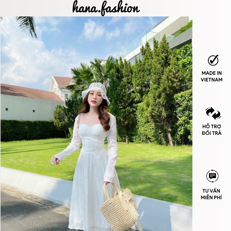 Set đầm dự tiệc set váy dự tiệc 2 dây cột vai kèm áo khoác crop phù hợp đi dự tiệc đi đám cưới đi chơi du lịch sangchanh