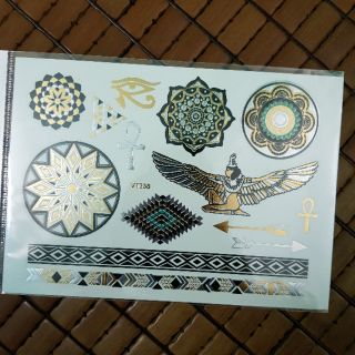 Hình xăm dán flashtattoo mix henna
