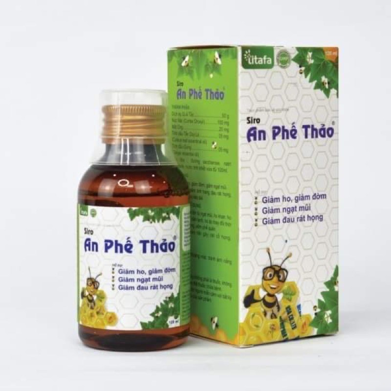 Siro An Phế Thảo  - Hỗ trợ giảm ho, long đờm, ngạt / nghẹt mũi, đau rát họng, khan tiếng, an toàn cho bé