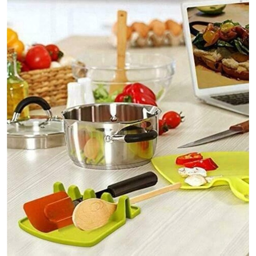 Giá đỡ đồ dùng nhà bếp cách nhiệt tiện lợi dễ vệ sinh 5 màu tự chọn