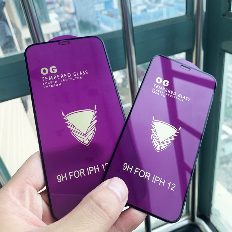 Set 2 Kính Cường Lực 9D Bảo Vệ Toàn Màn Hình Dành Cho iPhone 13 12 11 Pro Max Mini X XR XS Max 8 7 Plus SE 2020