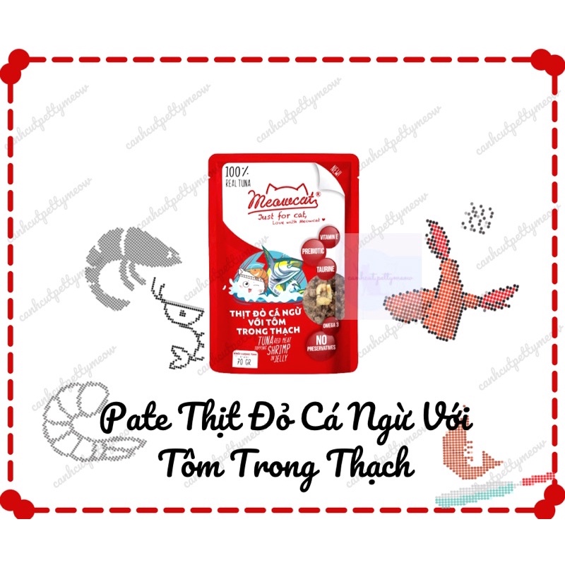 PATE GÓI MEOWCAT DẠNG THẠCH 70gram