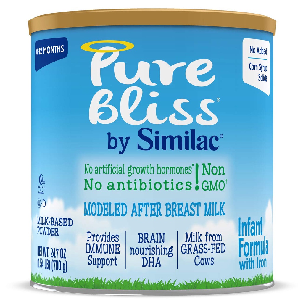 Sữa bột Similac Pure Bliss không có chất biến đổi gen BILL MỸ