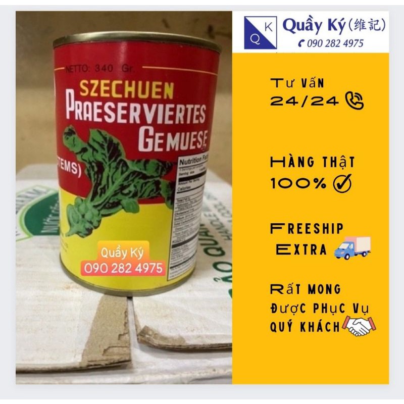 CẢI TỨ XUYÊN (CHA XOI) LON 340G