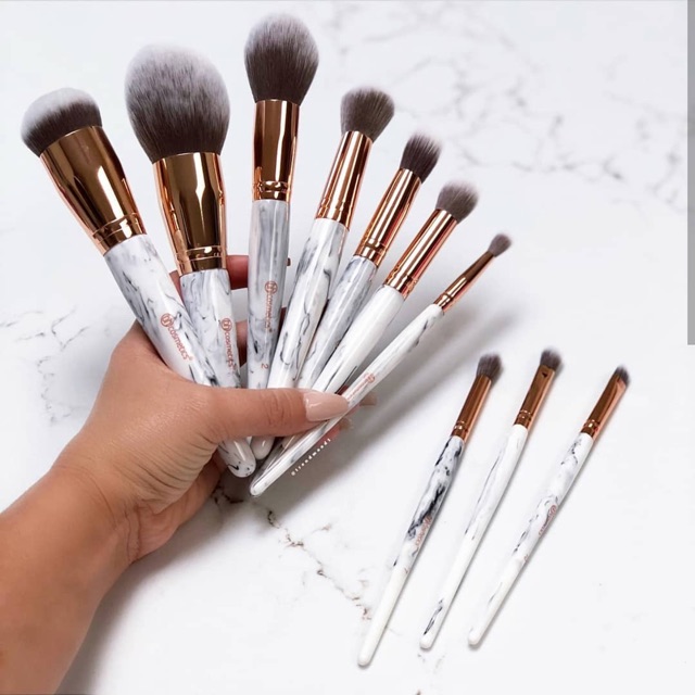 Bộ cọ cao cấp BH cosmetics Marble Luxs brushes 10 cây