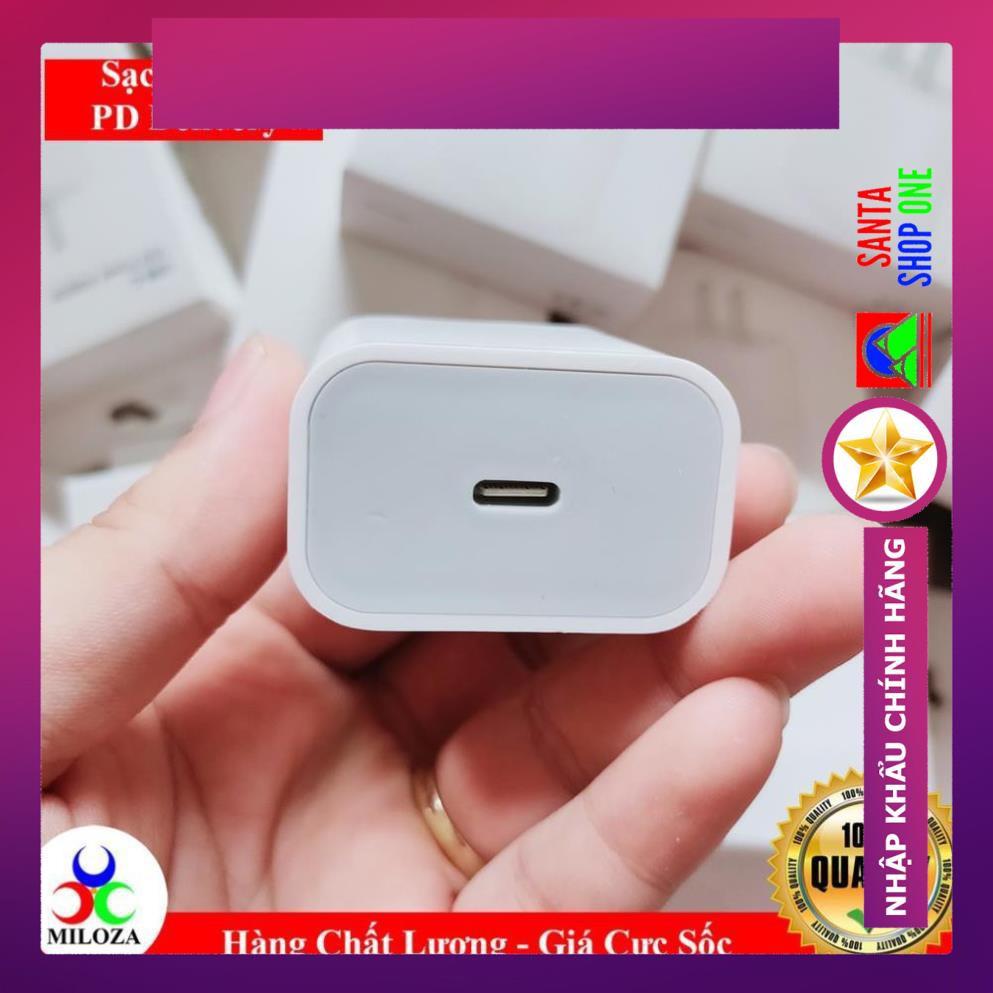 Củ Sạc Nhanh PD 18W Type C cho iPhone, iPad, Samsung, Oppo, Huawei, Laptop, Macbook - SANTA Nhập Khẩu