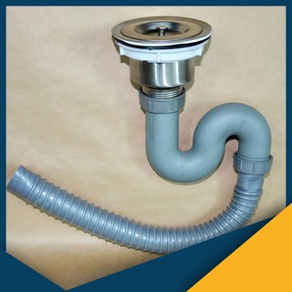 Bộ xi phông ống xả chậu rửa chén bát đơn 9015