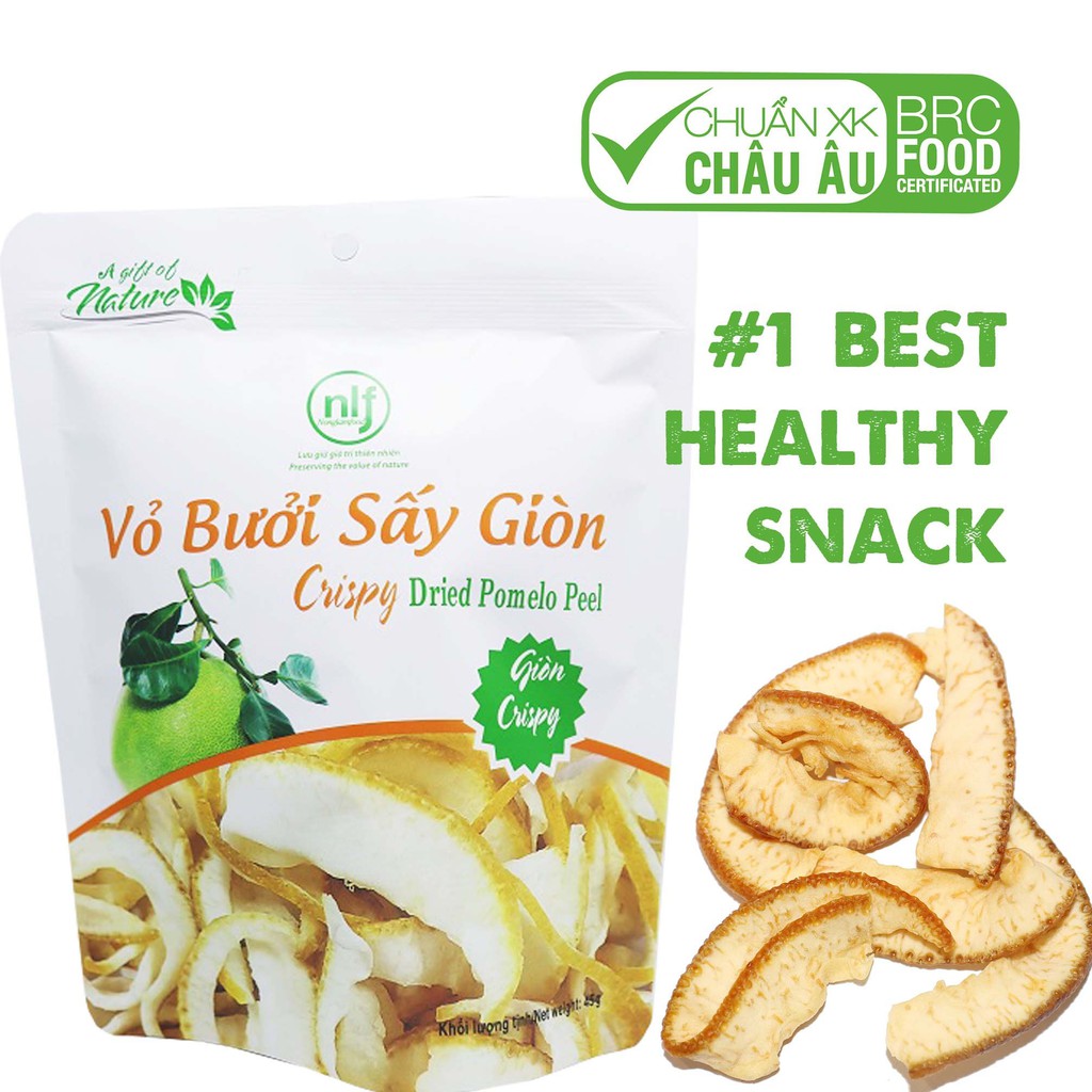 Vỏ Bưởi Sấy Giòn Nonglamfood 45g | Ăn vặt đẹp da | Healthy Snack | Ăn vặt văn phòng