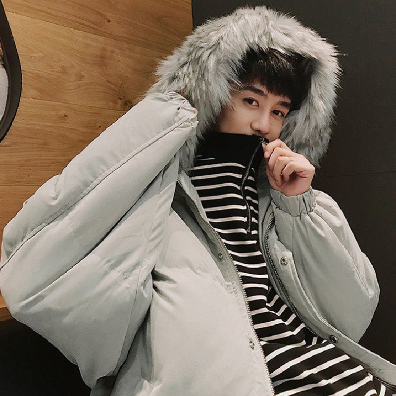 Áo Khoác Đệm Cotton Dáng Rộng Thời Trang Mùa Đông Hàn Quốc Cho Nam