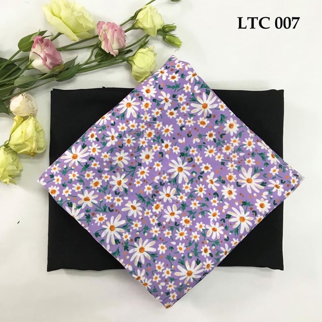 Vải áo dài hoa nhí