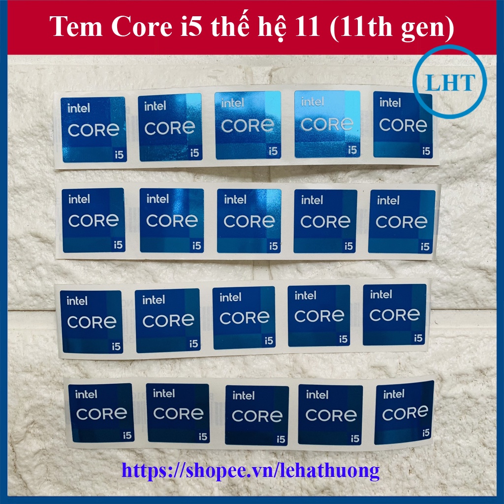 Tem Core i5 Thế Hệ 11 (11th Gen)  - màu Xanh