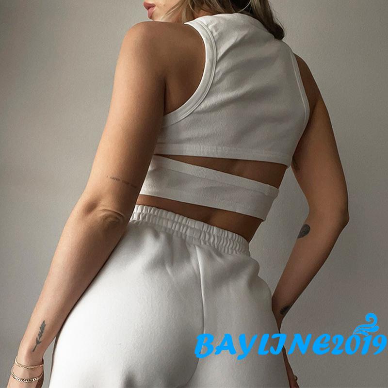 Áo Croptop Sát Nách Màu Trơn Thiết Kế Hở Lưng Cho Nữ