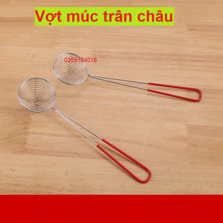 Vợt múc trân châu -Topping - nha đam- thạch trà sữa trà chanh giá sỉ Inox304