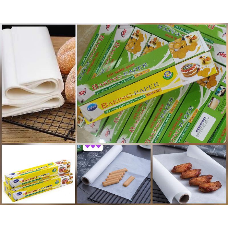 Giấy Nến Eufood 30x5cm, Giấy Nướng Bánh Không Thấm Dầu Hàng Chính Hãng