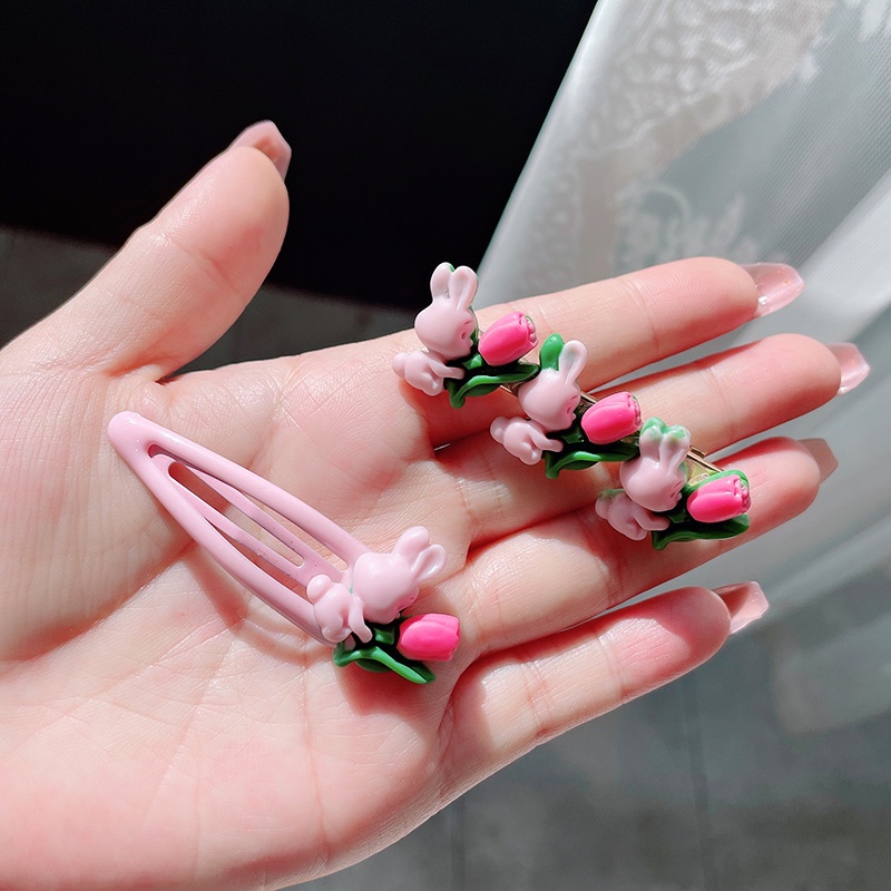 (MớI) Kẹp TóC HìNh Hoa Tulip Dễ Thương Cho Nữ