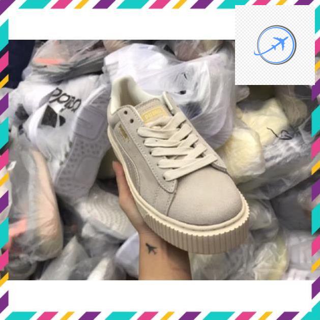 👒 ĐẸP | | HOT THANH LÝ- Giầy puma mầu be da lộn 1:1 ( full box + free ship ) Có Sẵn 🍀 Xịn L * ' 👒