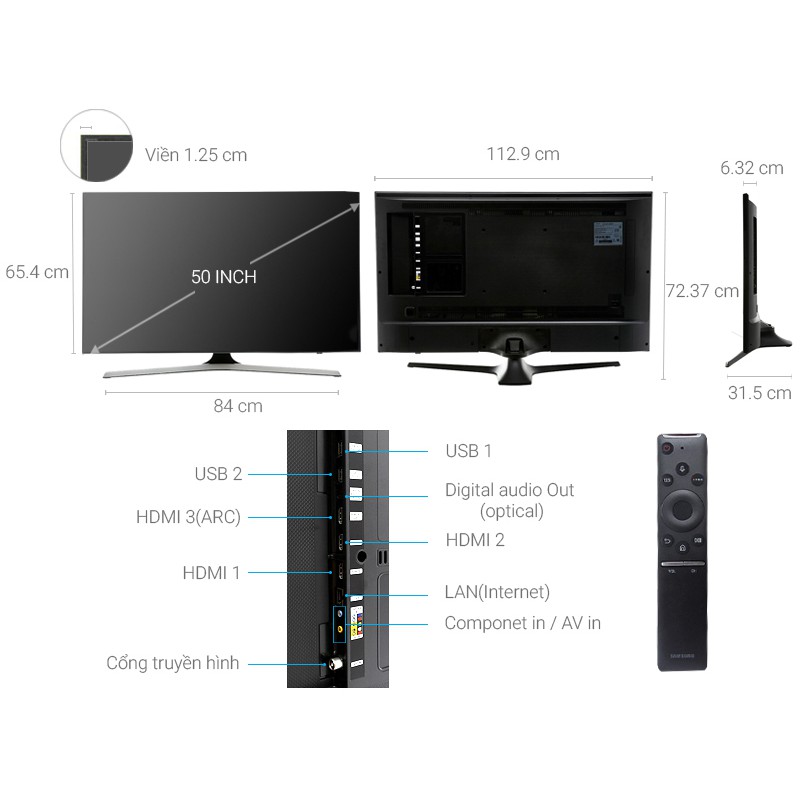 Smart Tivi Samsung 50 inch UA50MU6100 (hàng order -giá tham khảo ở lần đặt hàng trước đó)
