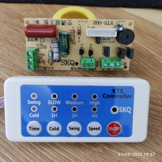 Bộ Mạch điều khiển TỪ XA quạt PHUN SƯƠNG quạt HƠI NƯỚC quạt ĐIỀU HÒA 5 NGÕ RA có bảng hiển thị số