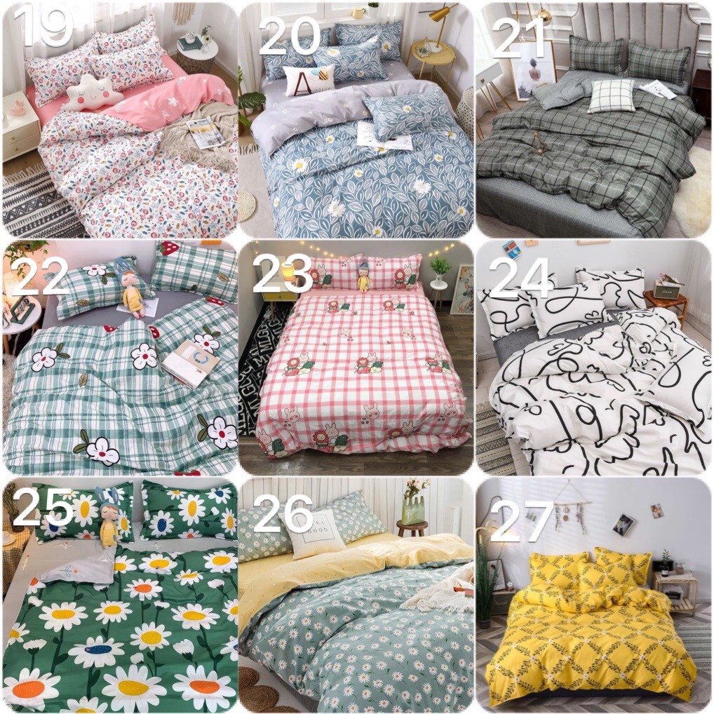 Bộ chăn ga poly cotton Emmidecor