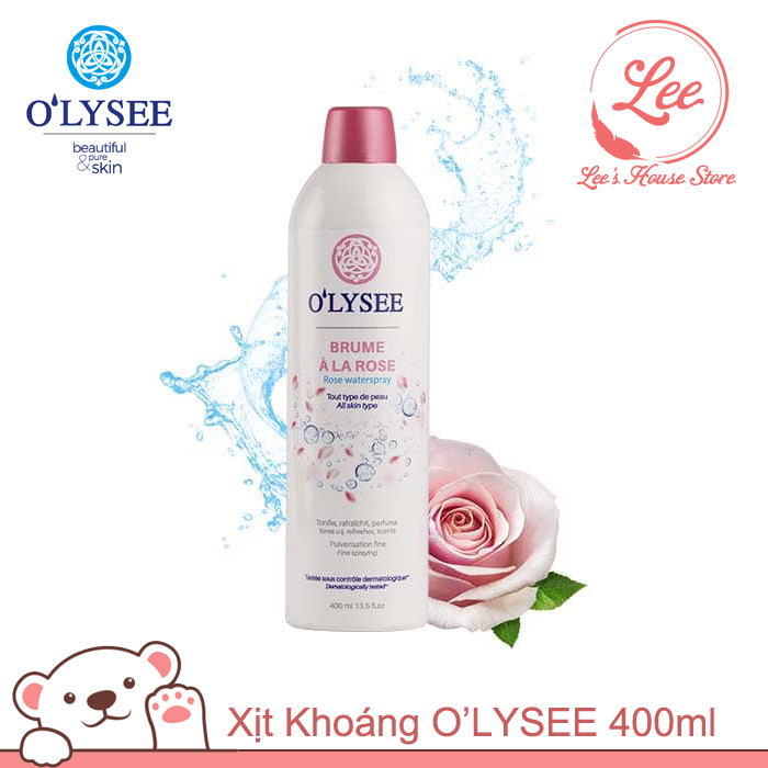 Xịt Khoáng Dưỡng Da O'lysee Brume À La Rose 400ml