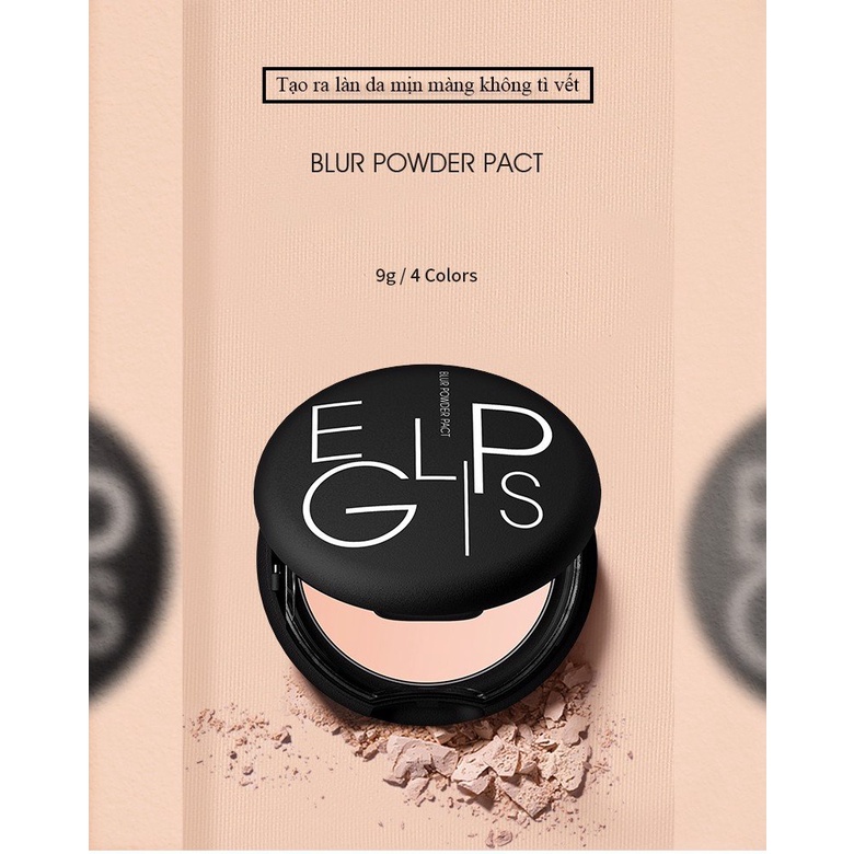 Phấn Phủ Siêu Mịn, Giúp Che Phủ Lỗ Chân Lông Và Khuyết Điểm Eglips Blur Powder Pact