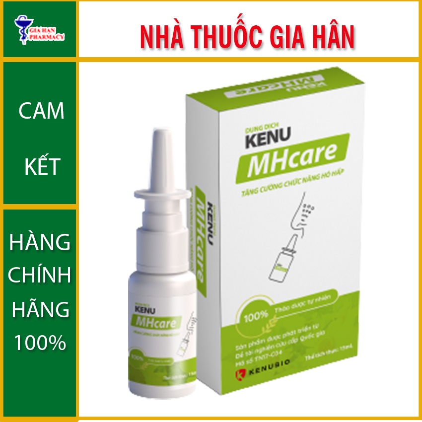 Dung Dịch KENU MHcare Chai 15ml hỗ trợ viêm xoang, viêm mũi &amp; viêm amidan - Gia Hân