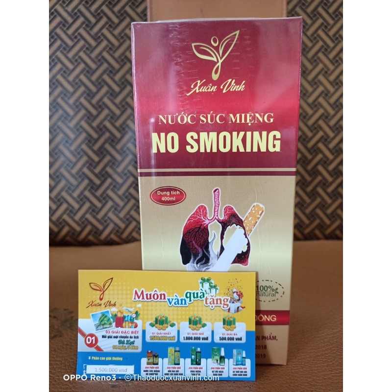 CAI THUỐC LÁ NO SMOKING, CẮT CƠN THÈM THUỐC, BỎ THUỐC LÁ