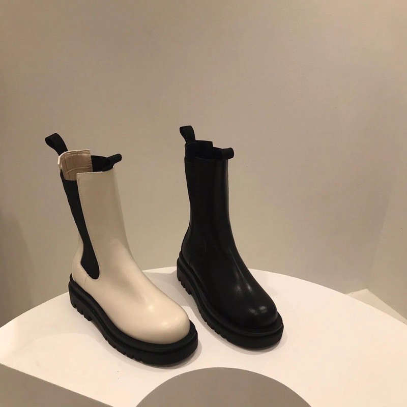 Giày cổ cao ulzzang nâng đế 4cm