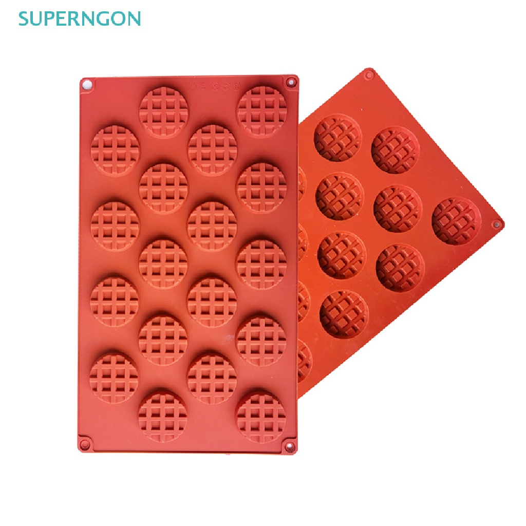 Khuôn Silicone 18 Ngăn Làm Bánh Waffle &amp; Socola DIY