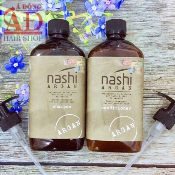 CẶP DẦU GỘI XẢ PHỤC HỒI HƯ TỔN NASHI ARGAN 500ML (Chính hãng)