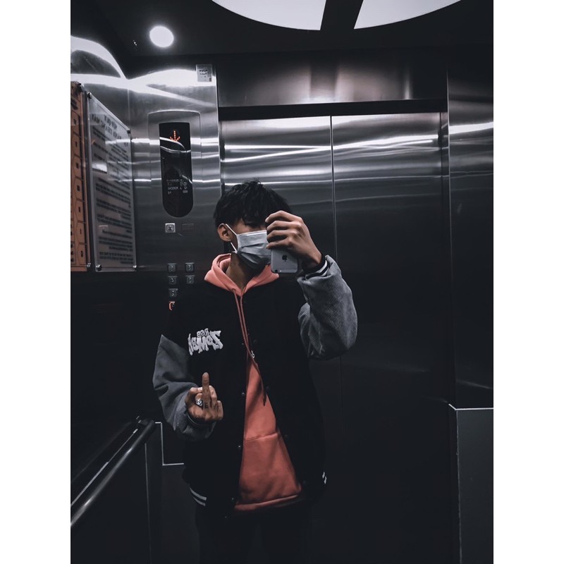 Áo khoác nhung bomber ulzzang nam nữ feedback tấm cuối