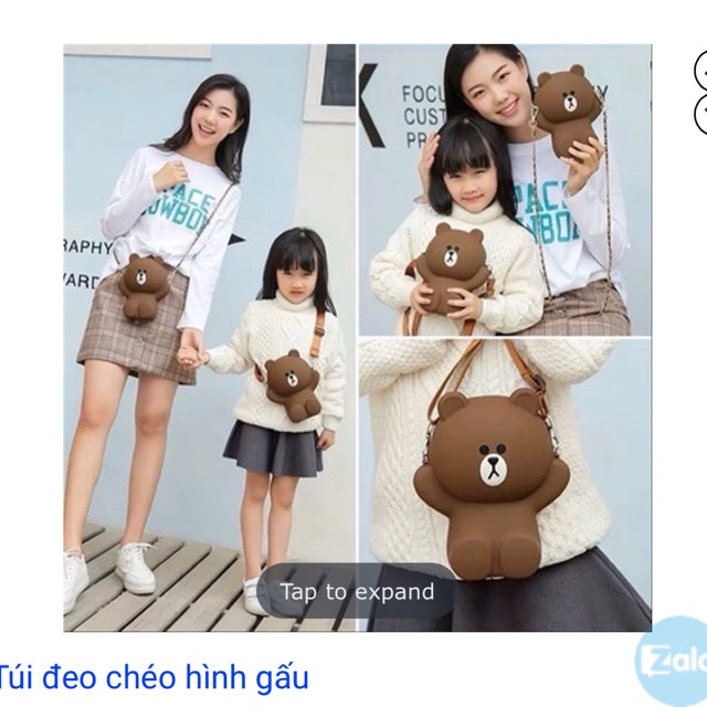 TÚI ĐEO CHÉO HÌNH GẤU