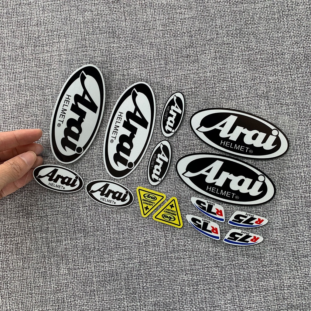 Sticker Phản Quang Dán Trang Trí Nón Bảo Hiểm Phong Cách Nhật Bản Độc Đáo