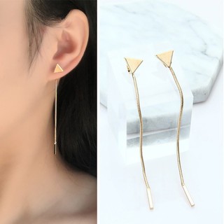 Khuyên tai tua rua dài phong cách Hàn Quốc