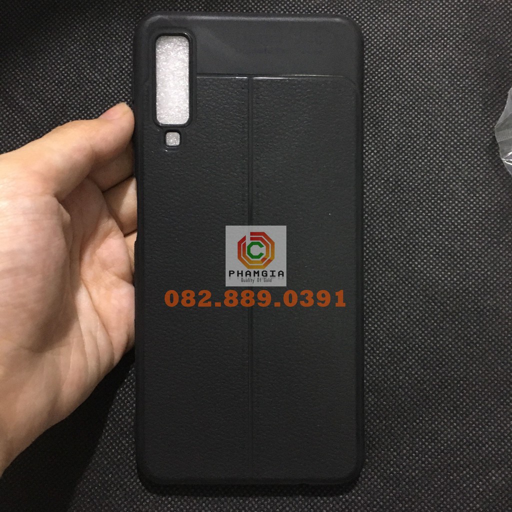 Ốp lưng Samsung A7 2018 dẻo đen cao cấp