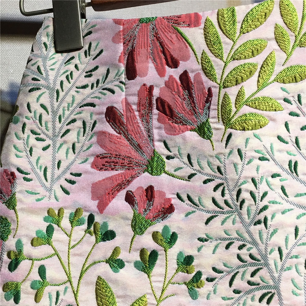 Chân Váy Hoa Lưng Cao Dáng Chữ A Thiết Kế Mới Thời Trang Mùa Thu Dành Cho Nữ