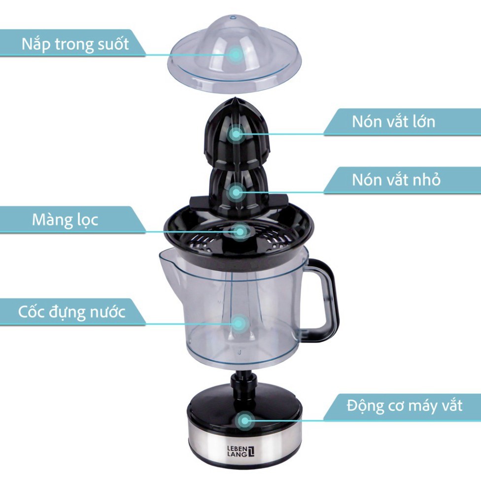 Máy vắt cam/ Máy ép nước cam LEBENLANG LB389 700ml