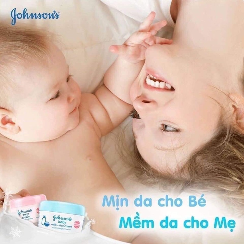 Johnson's Baby - Kem Dưỡng Da, Dưỡng Ẩm Cho Cả Mẹ Và Bé 50g Thái Lan