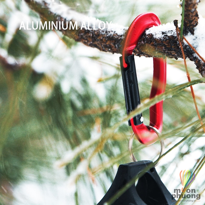 Móc khóa carabiner móc treo đồ chữ D đa năng hợp kim nhôm cắm trại dã ngoại - MUÔN PHƯƠNG SHOP
