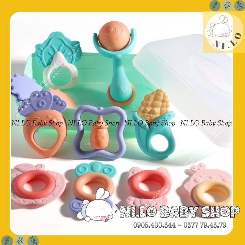 Bộ 10 gặm nướu BabyRattle an toàn cho bé