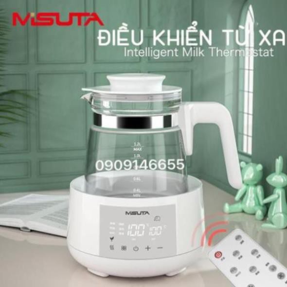 Bình đun pha sữa Misuta remote điều khiển từ xa