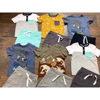 Set đồ bộ bé trai hè thun cotton xuất dư xịn