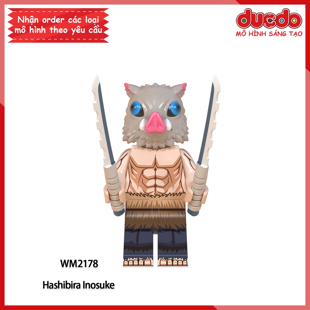 Minifigures nhân vật trong Thanh guơm diệt quỷ Kimetsu No Yaiba - Đồ chơi Lắp ghép Xếp hình Mini Mô hình WM WM6116