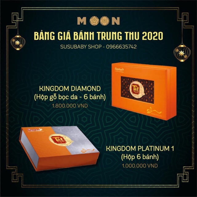 Chiết khấu 28% Bánh Trung Thu Biếu Tặng cao cấp Kingdom - Tập đoàn Kido