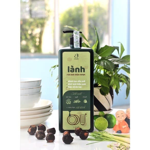 Nước rửa chén, bát hữu cơ từ Bồ Hòn lên men sinh học thảo dược AN THÁI HƯNG rửa sạch bát đĩa cốc chén hiệu quả