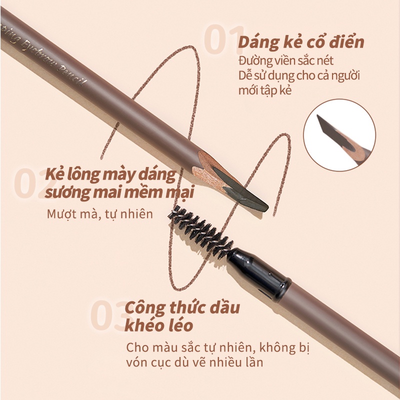 Chì kẻ mày JUDYDOLL mềm mại không thấm nước lâu trôi tự nhiên tiện lợi cao cấp 1.8g