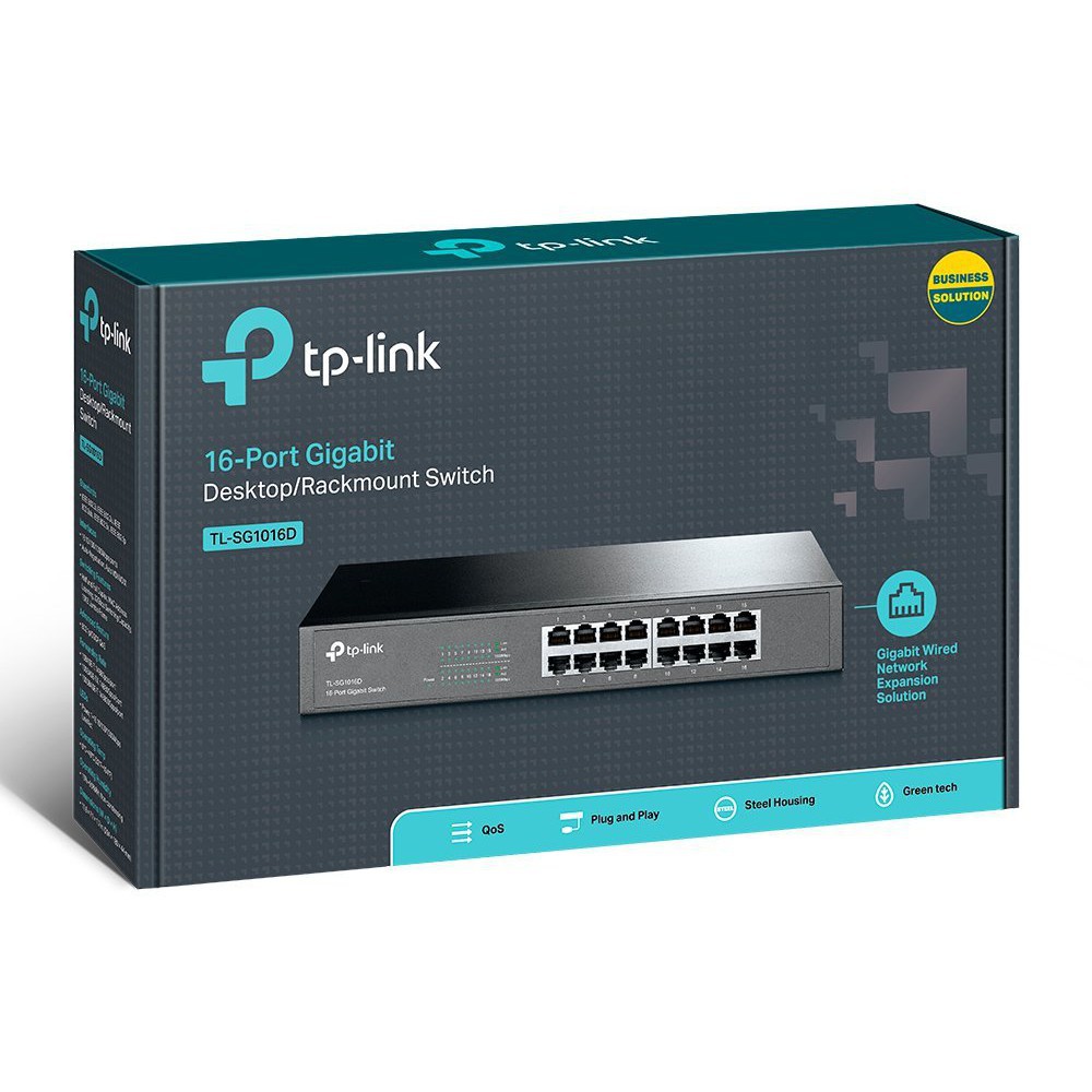 Bộ chia tín hiệu 16 cổng Gigabit Desktop-Rackmount TP-LINK TL-SG1016D