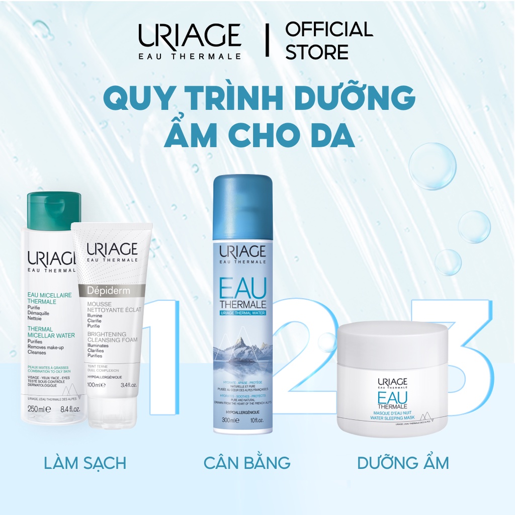 Mặt nạ ngủ dưỡng ẩm khoáng chuyên sâu URIAGE EAU THERMALE MASQUE D'EAU NUIT 50ml