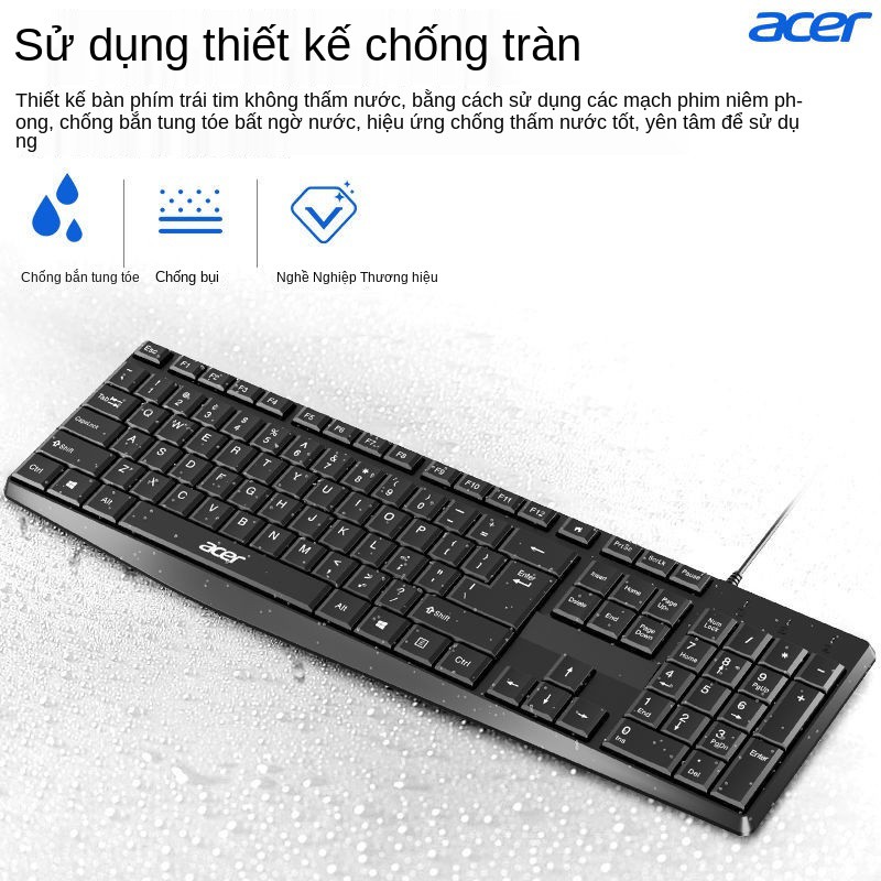 ﺴ๑Bộ bàn phím và chuột Acer có dây Bàn phím và chuột chơi game bàn phím chuột máy tính bảng USB